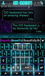 hd robot go keyboard theme