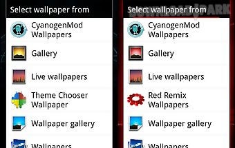 Theme chooser wallpapers