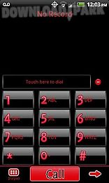 go contacts black & red theme