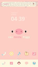 little piggy pink dodol theme