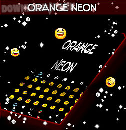 orange neon go keyboard