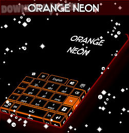 orange neon go keyboard