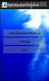 daily exercise and workout