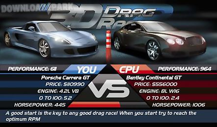 drag race 3d 2: supercar edition