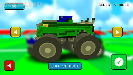 blocky monster truck smash