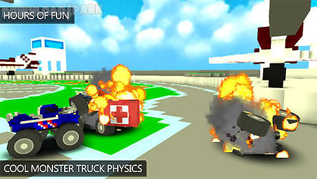 blocky monster truck smash