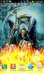 grim reaper color flames live wallpaper