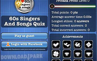 60s singers and songs quiz free