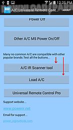 a/c universal remote control