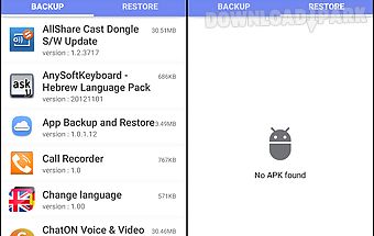 App backup & restore