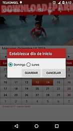 colombia calendario 2017