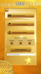 gold keyboard theme