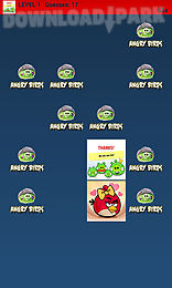 angry birds match up game