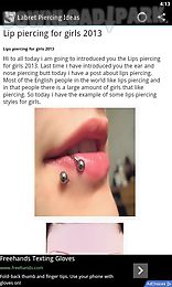 labret piercing tips