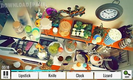 hidden object: messy kitchen