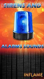 sirens and alarms sounds