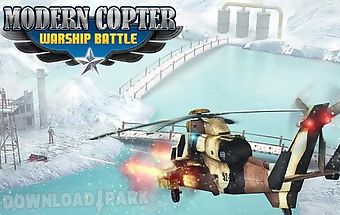 Modern copter warship battle