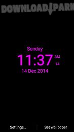 digital clock live wallpaper