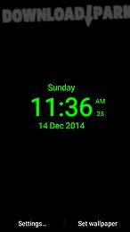 digital clock live wallpaper