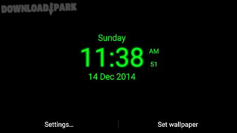 digital clock live wallpaper