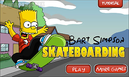 bart simpson skateboarding
