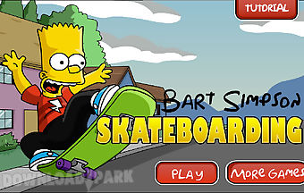 Bart simpson skateboarding