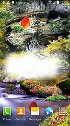 autumn waterfall 3d