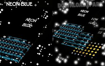 Neon blue keyboard free