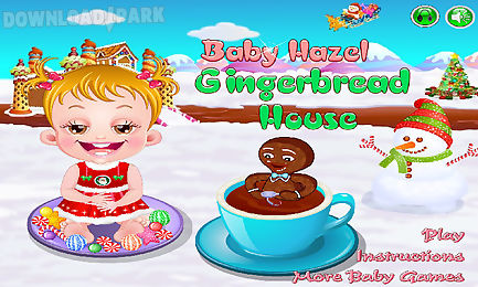 baby hazel gingerbread house1