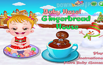 Baby hazel gingerbread house1