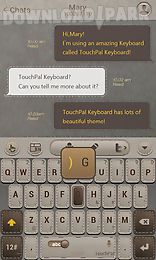 cool touchpal leather theme