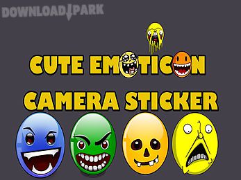 cute emoticon camera sticker