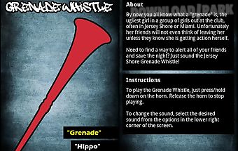 Grenade whistle free