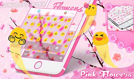pink flowers for go keyboard