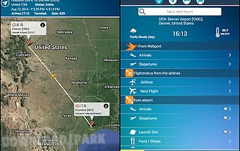 Airport + flight tracker radar
