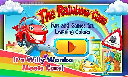 rainbow cars! kids colors game