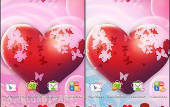 Theme hearts for go launcher