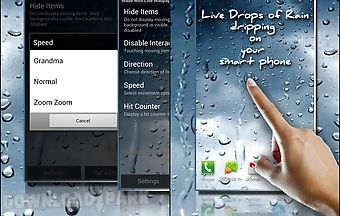 Rain drops on your phone live wa..