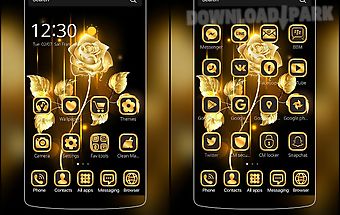Gold rose theme business gold