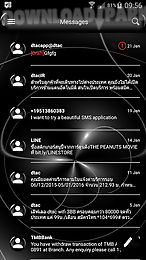 sms messages spheres black
