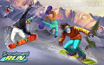 Snowboard run