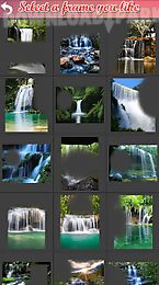 waterfall frame collage