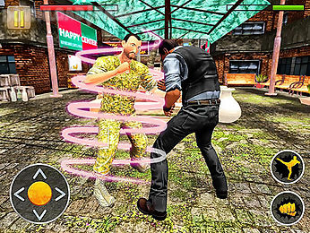 angry mafia fighter attack 3d