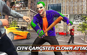 City gangster clown attack 3d