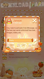 free-go sms thanksgiving theme