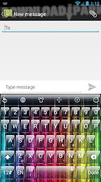 keyboard theme glass rainbow