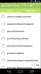 travel checklist