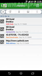 qr droid: code scanner