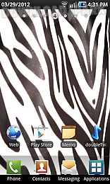 zebra print live wallpaper