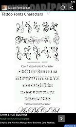 tattoo font designs